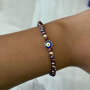 Elegant Evil Eye Beaded Bracelet